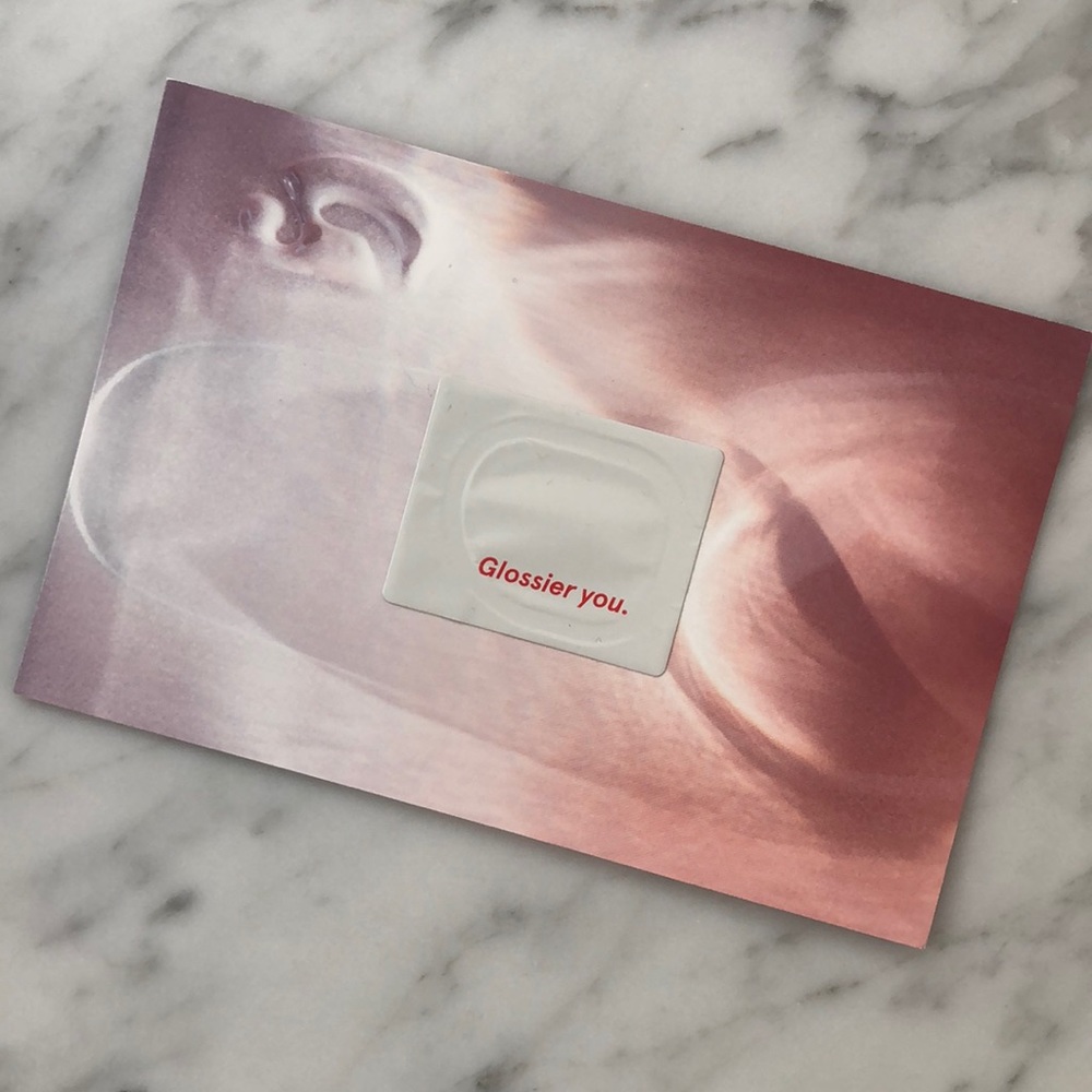 Glossier Play jelly sticker and You sample